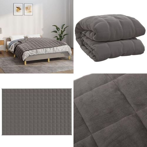 Vidaxl - Gewichtsdecke Grau 120x180 cm 5 kg Stoff - Gewichtsdecke - Gewichtsdecken - Home & Living - Grau