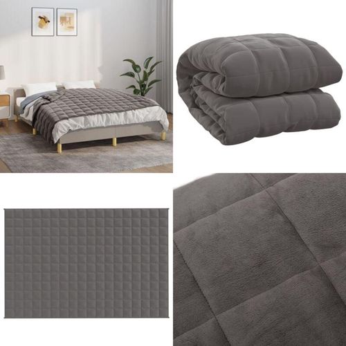 Vidaxl - Gewichtsdecke Grau 122x183 cm 9 kg Stoff - Gewichtsdecke - Gewichtsdecken - Home & Living - Grau