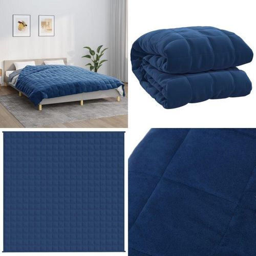 Gewichtsdecke Blau 200x200 cm 9 kg Stoff - Gewichtsdecke - Gewichtsdecken - Home & Living