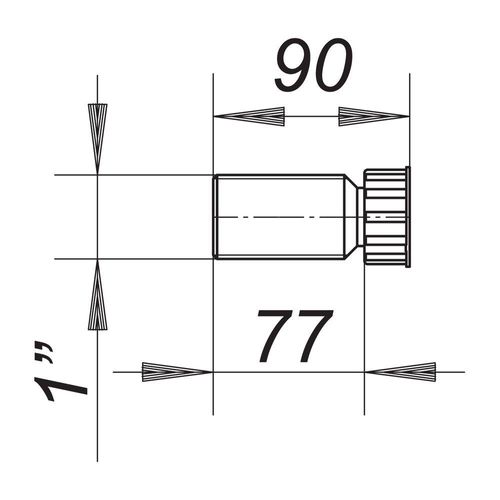 Dallmer Gewindeverlängerung 1" 140104