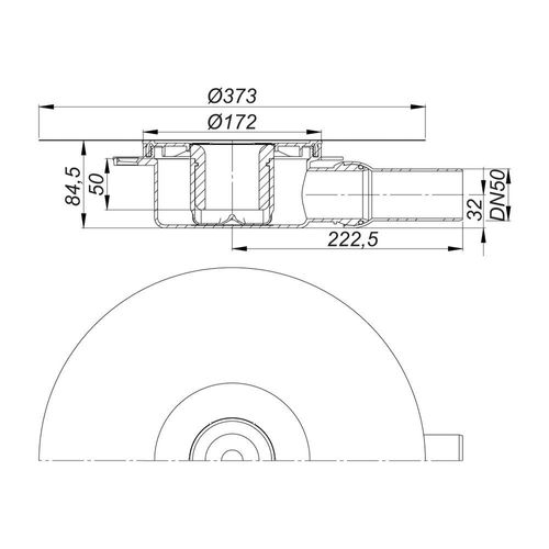 Dallmer DallDrain Ablaufgehäuse DN 50 517210