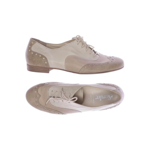 Semler Damen Halbschuh, beige, Gr. 6