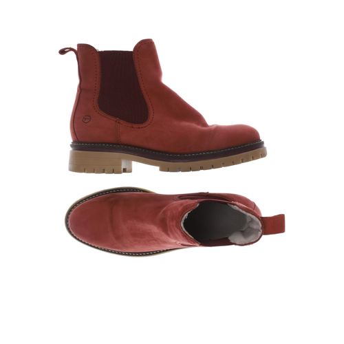 Tamaris Damen Stiefelette, rot, Gr. 40