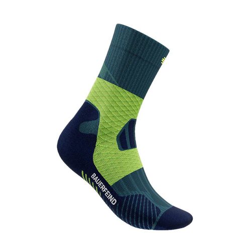 Bauerfeind Sports Damen Trail Run Mid Cut Socks blau