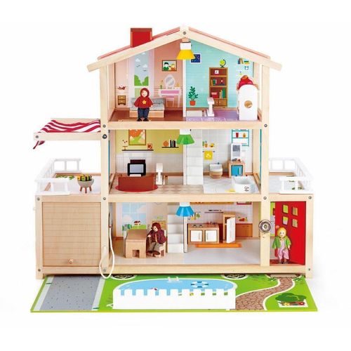 Hape Puppenhaus »Puppen-Villa«, inkl. Puppenmöbel