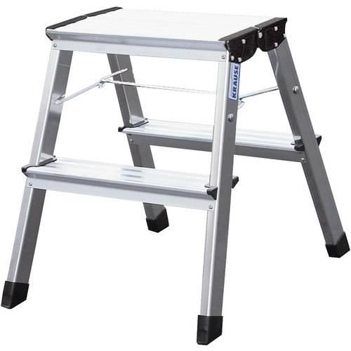 Krause MONTO Treppy 130013 Aluminium Montagetritt klappbar Arbeitshöhe (max.): 2.45 m Silber 2 kg