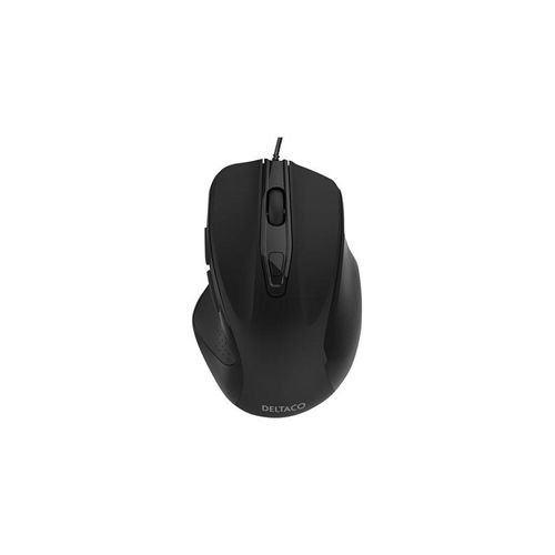 Deltaco OFFICE Wired Silent Office Mouse - Maus (Schwarz)