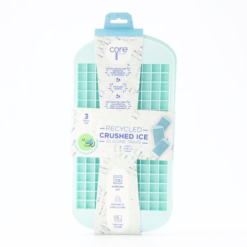 3er-Pack hellblaue Eiswürfelformen 24x12cm