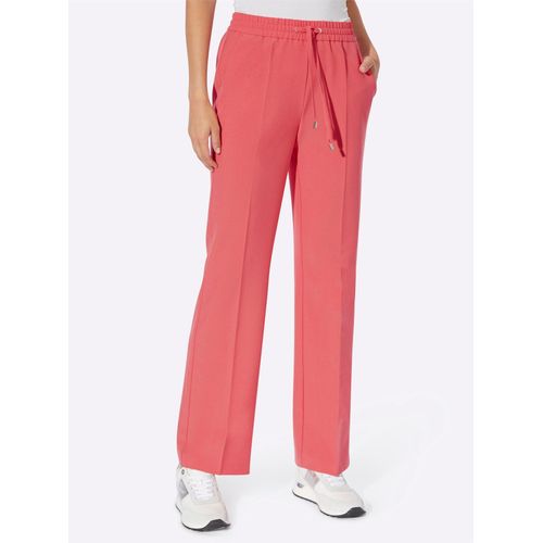 Jogger Pants HEINE Gr. 42, Normalgrößen, rot (grapefruit) Damen Hosen