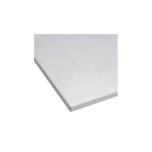 Treston LPL-Tischplatte QuatreX, melaminharzbeschichtet, Kantenschutz, B 1836 x T 750 x H 25 mm, lichtgrau RAL 7035