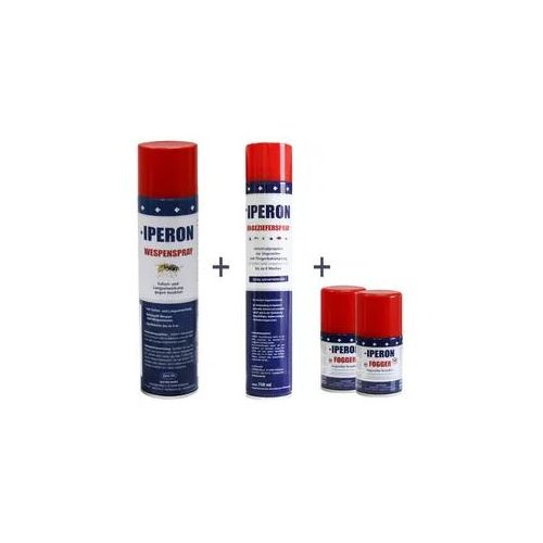 IPERON® 750 ml Ungezieferspray & 200 ml Fogger & 400 ml Wespenspray im Set