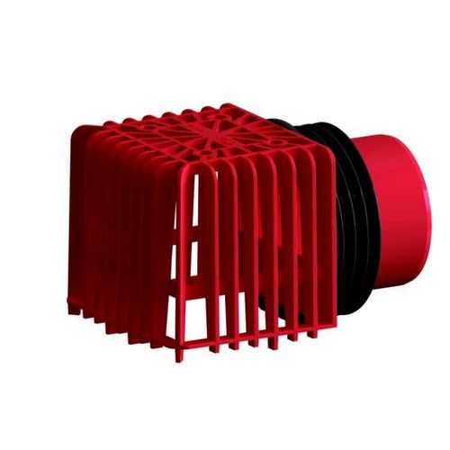 Dallmer Attika-Laubfangkorb mit Notentwässerung, 92 x 114 mm, 635457 635457