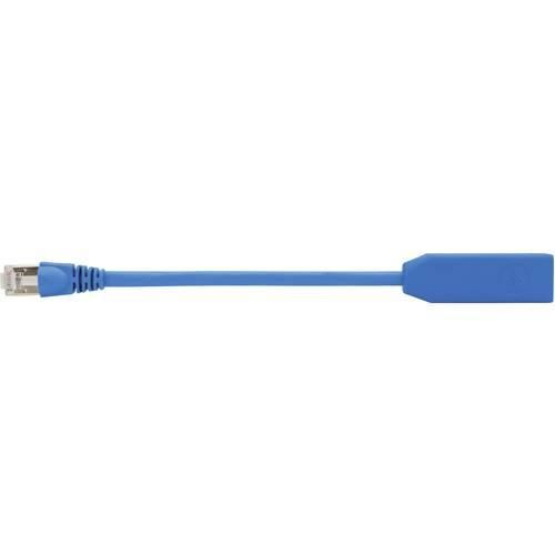 Telegärtner RJ45 Netzwerk Adapter [1x RJ45-Stecker - 1x RJ45-Buchse] 20.00 cm Blau