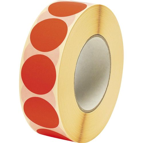 ratioform Markierungspunkte, Ø 40 mm, 2000 Stk pro Rolle, rot