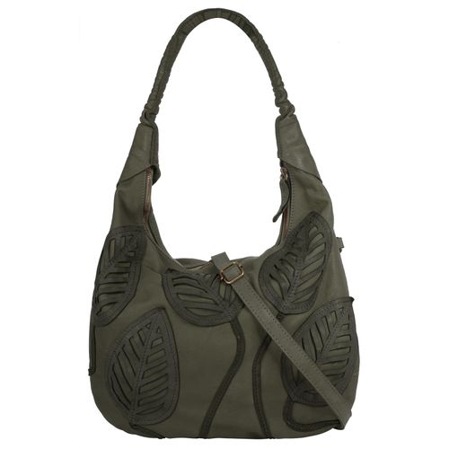 Shopper SAMANTHA LOOK Gr. B/H/T: 41cm x 31cm x 4cm onesize, grün (dunkelgrün) Damen Taschen echt Leder, Made in Italy