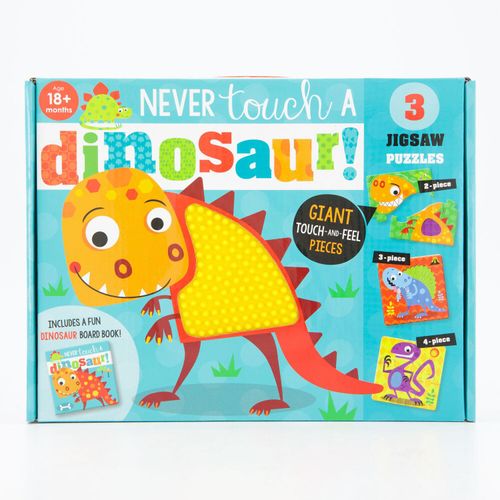 3-teiliges Never Touch A Dinosaur Puzzleset