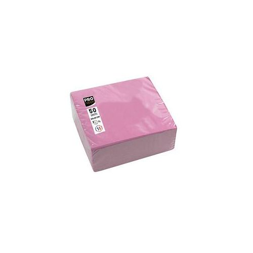 PROnappe Servietten rosa 2-lagig 10,0 x 10,0 cm 50 St.