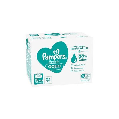 Pampers® Feuchttücher aqua Harmonie™ 1-lagig weiß, 720 St.