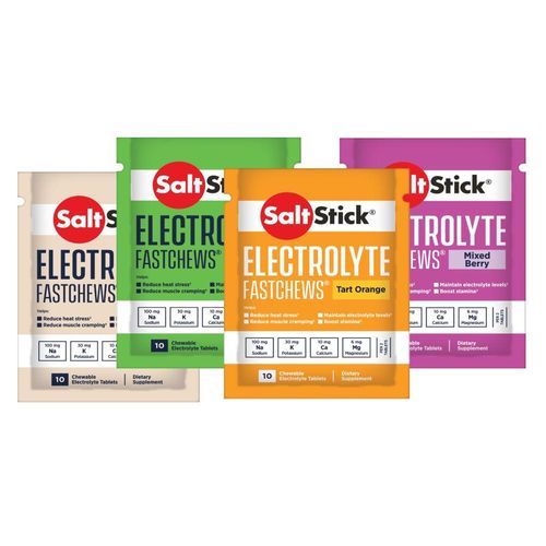 SaltStick Unisex FastChews Testpaket (4 Sorten - 3 Tüten)