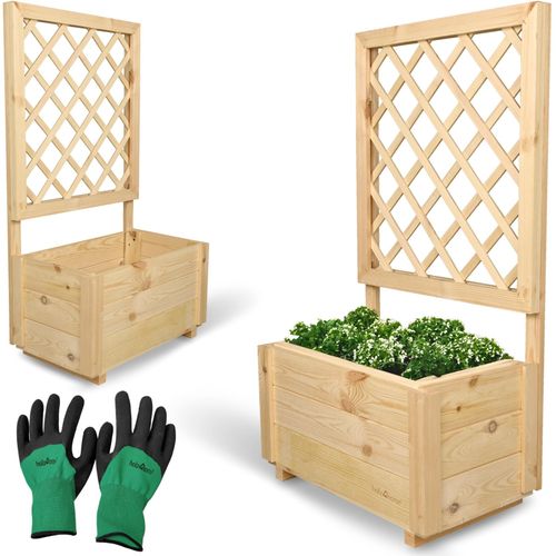 holz4home® Pflanzkasten mit Rankgitter S S