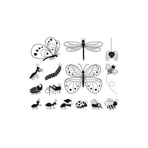 HEYDA Motivstempel-Set Insekten