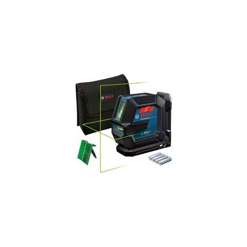 Linienlaser GLL 2-15 G Professional, Kreuzlinienlaser blau/schwarz, grüne Laserlinien