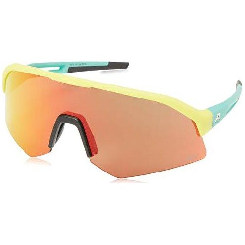 Alpina Sonic HR Q-Lite Sportbrille yellow/green/mirror red one size