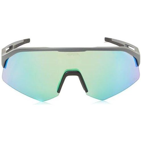 Alpina Sonic HR Q-Lite Sportbrille midnight-grey matt/mirror green one size