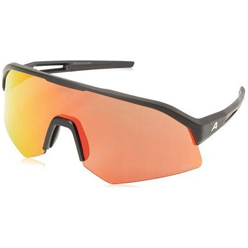Alpina Sonic HR Q-Lite Sportbrille black matt/mirror red one size