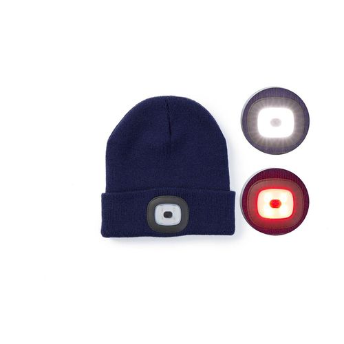 Beanie mit LED-Leuchten