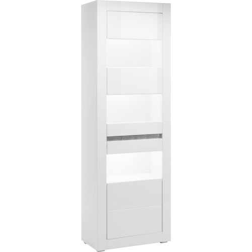 INOSIGN Vitrine »Carat«, Höhe 198 cm, zwei Leisten angeliefert, 1 x grau, 1 x weiss