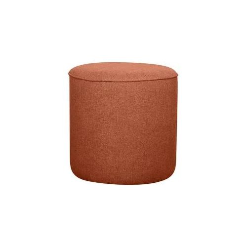 Hocker aus rostfarbenem Stoff D 40 cm COQ