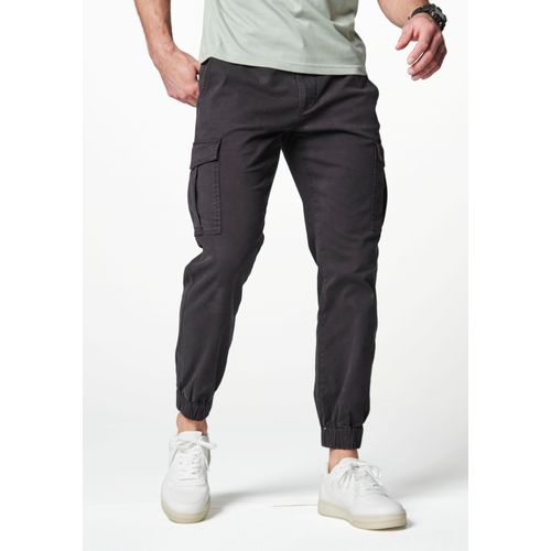 Cargohose AUTHENTIC LE JOGGER, Herren, Gr. 32, N-Gr, schwarz, Web, Obermaterial: 97% Baumwolle, 3% Elasthan, unifarben, casual, regular fit lang, Hosen, mit normaler Bundhöhe aus elastischer Baumwoll-Qualität