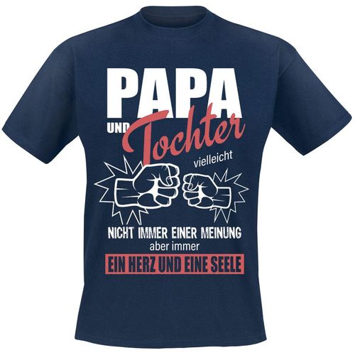 Familie & Freunde Family & Baby - Papa & Tochter T-Shirt navy in M