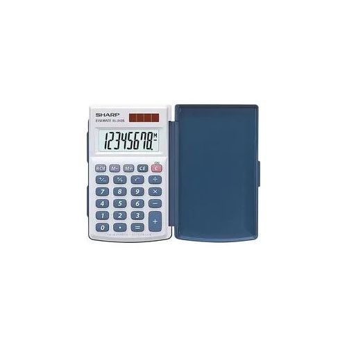 Taschenrechner EL-243S grau, harte Schutzhülle klappbar