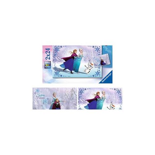 Ravensburger Disney Frozen Schwestern für immer Puzzle, 2 x 24 Teile