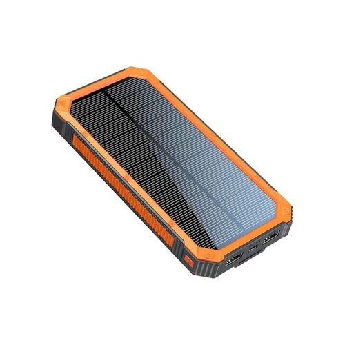 Lippa 10.000 mAh Solar Powerbank 2 x USB-A Output Powerbank (Akku) - 10000 mAh