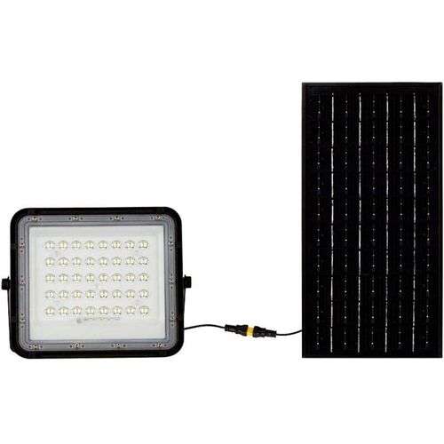 Schwarze Solar-Flutlichter - 10W - IP65 - 800 Lumen - 4000K