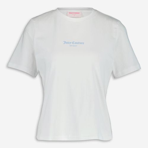 Weißes Sport-T-Shirt mit Tennisschläger-Motiv