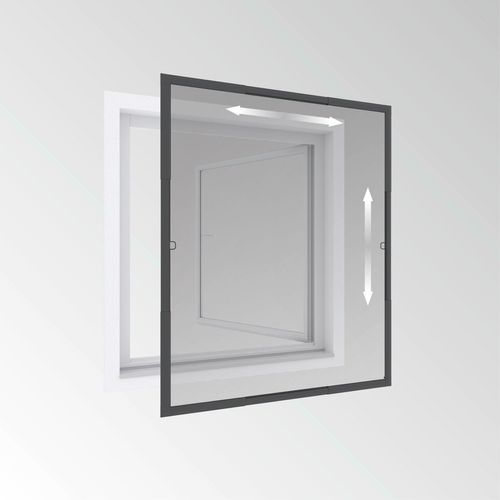 Rahmen Fenster Flexi Fit 130x150 Anthrazit