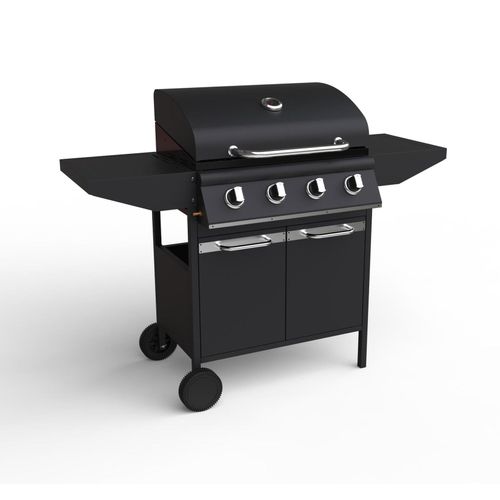 Gasgrill BBQ Grill Piezo Zündung 4 Brenner Grill Grillwagen