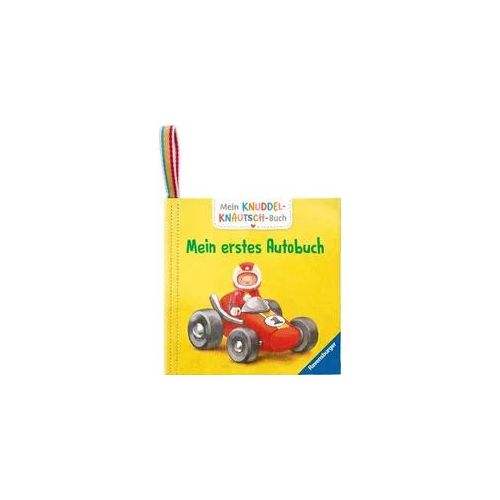 Mein Knuddel-Knautsch-Buch: Mein erstes Autobuch; weiches Stoffbuch, waschbares Badebuch, Babyspielzeug ab 6 Monate