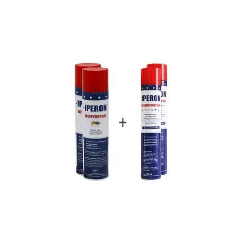 IPERON® 4 x 750 ml Ungezieferspray & 4 x 400 ml Wespenspray im Set