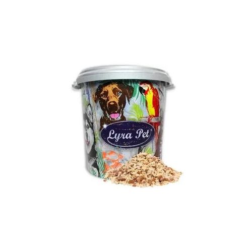 10 kg Lyra Pet® Erdnusskerne gehackt mit Haut in 30 L Tonne