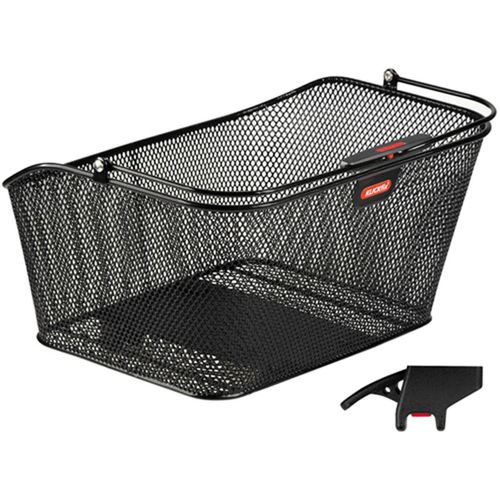 Fahrradkorb KLICKFIX "Hinterradkorb City 1" Taschen Gr. B/H/T: 40cm x 30cm x 20cm, schwarz