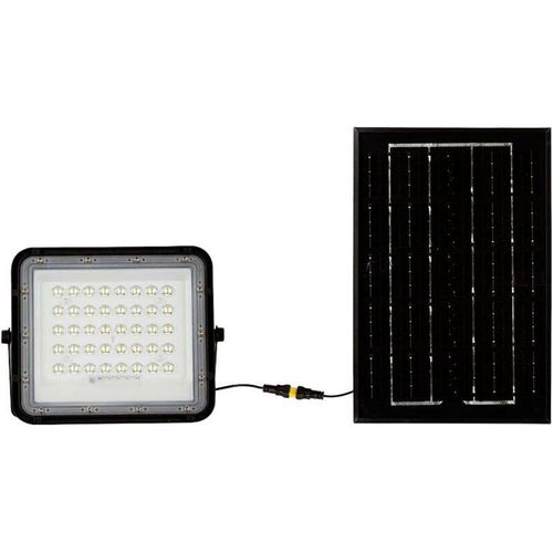 Schwarze Solar-Flutlichter - 6W - IP65 - 400 Lumen - 4000K