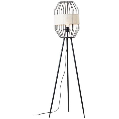 Brilliant Stehlampe »Slope«, 1 flammig, Leuchtmittel E27 ohne Leuchtmittel, Stehlampe dreibeinig schwarz/natur