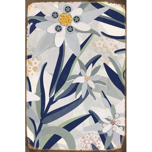 queence Metallbild »Floral«, Blumen, Blechschild, Stahlschild, Blumen, Wandbild