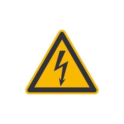 Safetymarking ® - Warnung gefährl. elektr. Aluminium geprägt