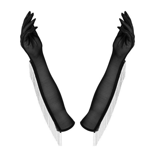 Handschuhe „Milladis“ mit Kettchen-Fransen